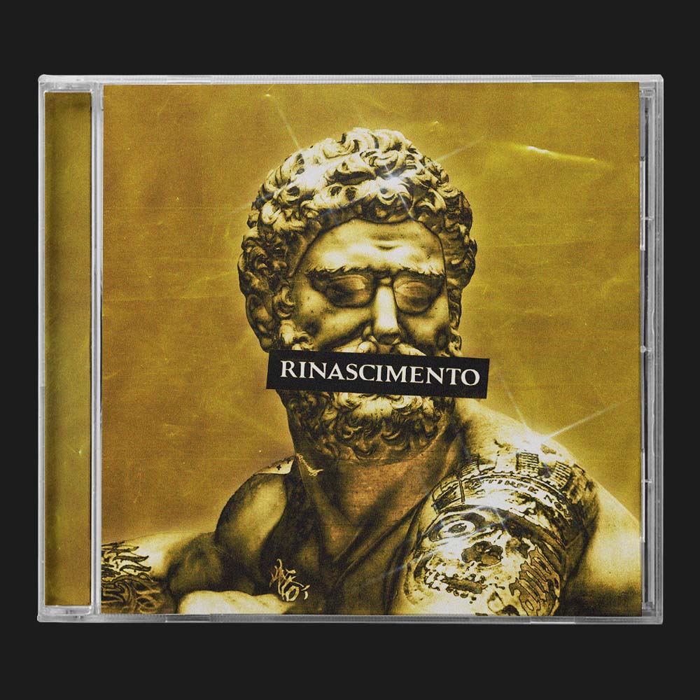 RINASCIMENTO Gold album cover artwork design Ntò