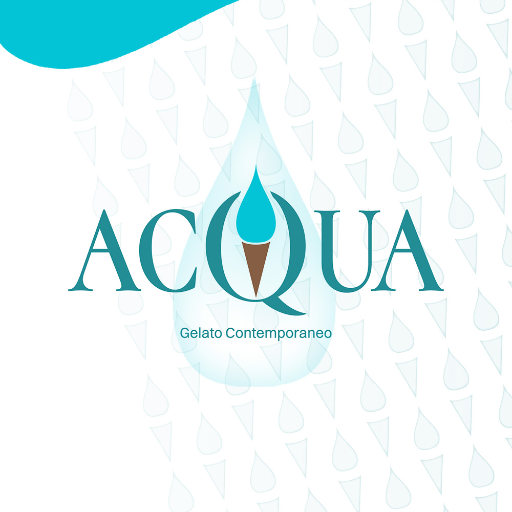 ACQUA GELATO CONTEMPORANEO cover artwork design